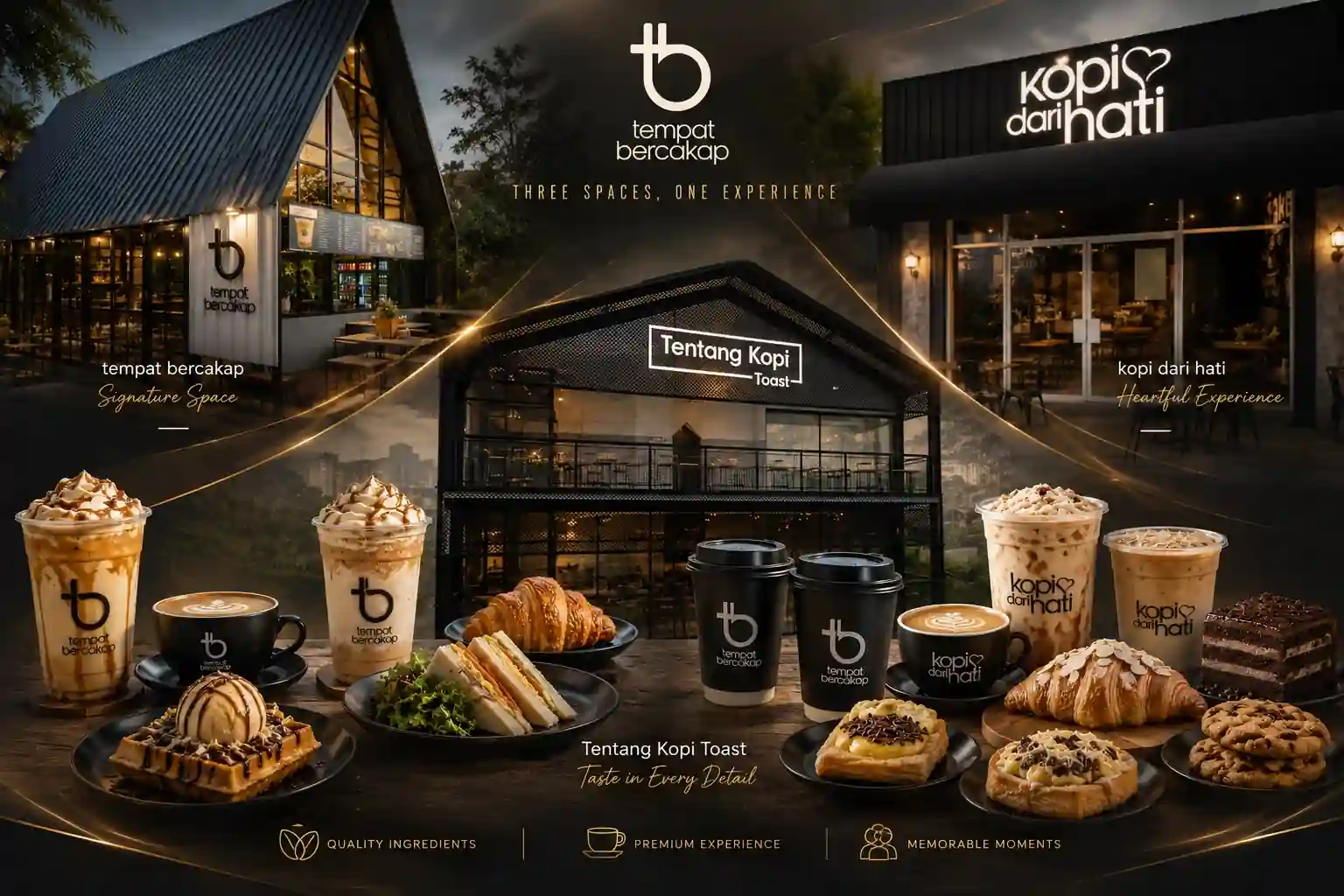 Interior coffee shop kekinian